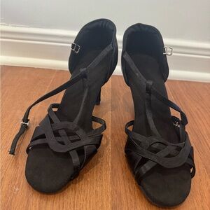 Elegant Black Strappy Heels